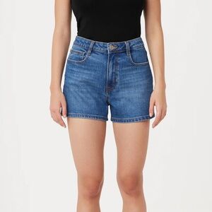 Stevie Tapered Denim Short in Blue